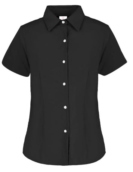 Blusa de Gabardina Manga Corta
