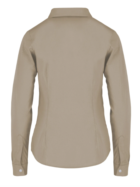 Blusa de Gabardina Manga Larga
