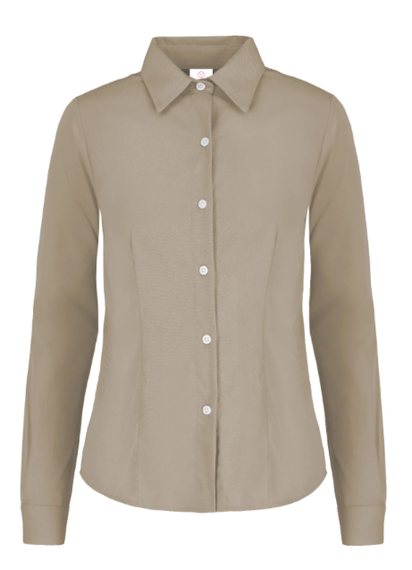 Blusa de Gabardina Manga Larga