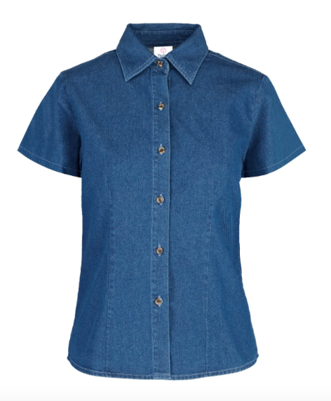 Blusa de Mezclilla Manga Corta
