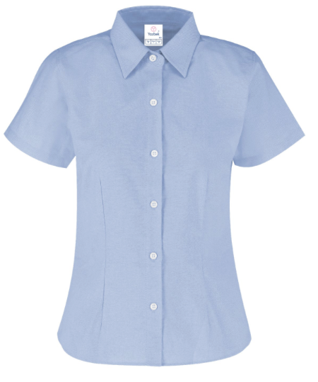 Blusa Oxford Manga Corta