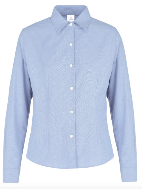 Blusa Oxford Manga Larga